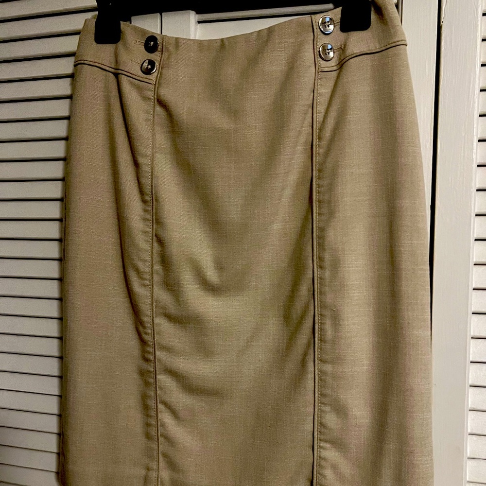 Khaki shirt by White House Black Market